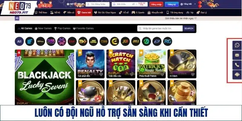 Luôn có đội ngũ hỗ trợ sẵn sàng khi cần thiết